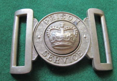 RHODESIA - PRE U.D.I. - RHODESIAN PRISON SERVICE BELT BUCKLE Q/C, FRONT