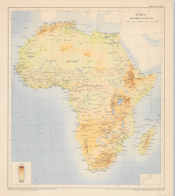  Africa. 1:15,000,000. 1962 