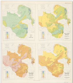 Wind map of the Federation of Rhodesia and Nyasaland for January. 1:2,500,000. 1962.  