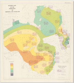 Sunshine map of the Federation of Rhodesia and Nyasaland. 