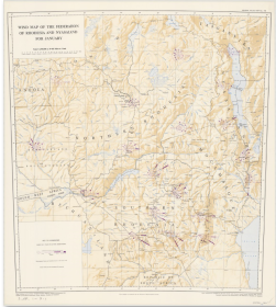 Wind map of the Federation of Rhodesia and Nyasaland for January. 1:2,500,000. 1962.  