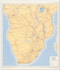  Southern Africa: communications. 1:6,000,000. 1961. 