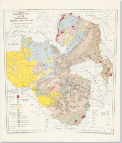   Provisional geological map of the Federation of Rhodesia and Nyasaland. 1:2,500,000. 1961 