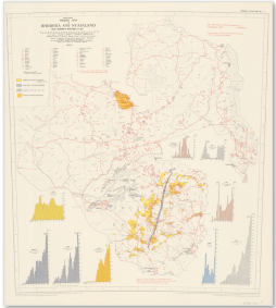  Provisional mineral map of Rhodesia and Nyasaland. 1:2,500,000. 1960. 