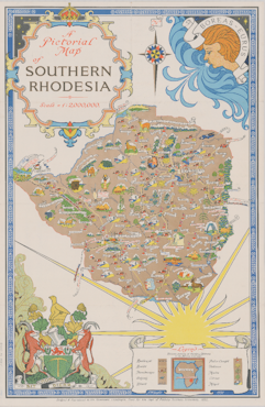 A pictorial map of Southern Rhodesia