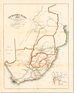 Cape Government Railways map : Showing routes of railways in South Africa