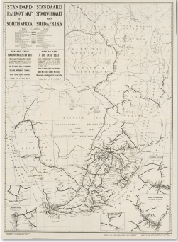 Cape Government Railways map : Showing routes of railways in South Africa