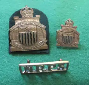 Northern Rhodesia Prisons cap/collar/shoulder title badges (front)