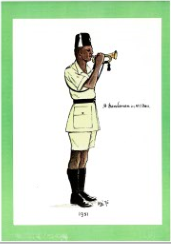 A Bandsman in No 1 Dress, 1951